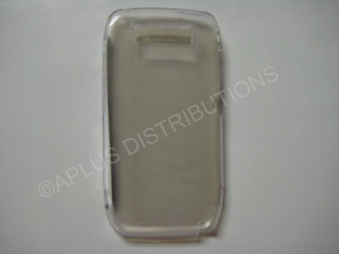 New Clear Transparent Microsquares TPU Cover For Nokia E71 - (0005)