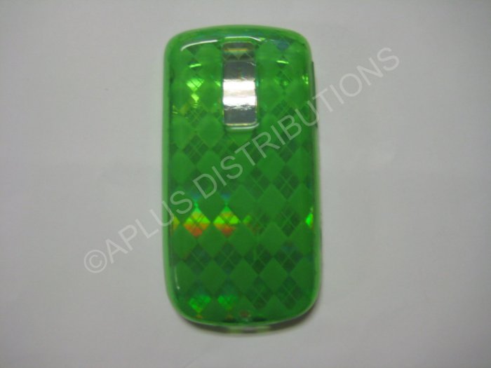 New Green Plaid Print TPU Cover For Htc My Touch "G2" - (0018)