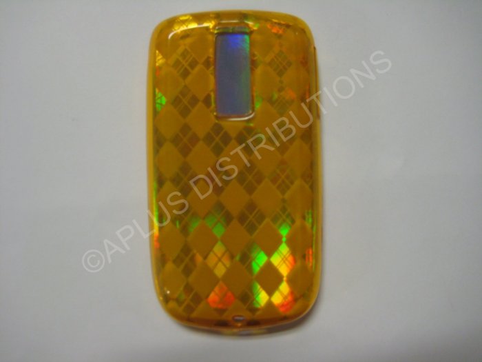New Orange Plaid Print TPU Cover For Htc My Touch "G2" - (0016)
