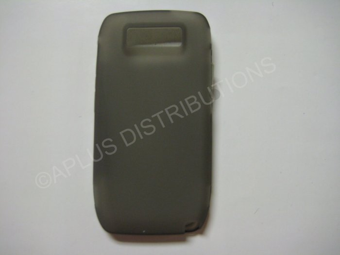 New Gray Solid Color TPU Cover For Nokia E71 - (0023)