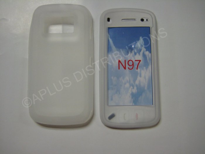 New Clear Nokia N97 Silicone Skin Case For Nokia N97 - (0007)