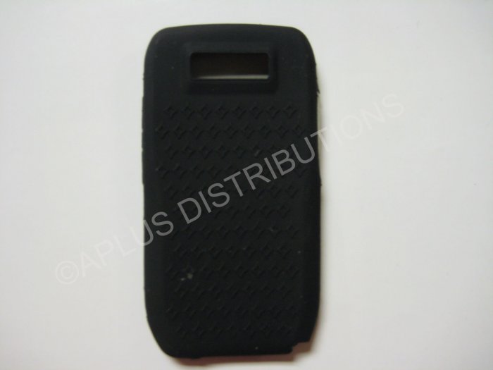 New Black Diamond Print Silicone Skin Case For Nokia E71 - (0001)