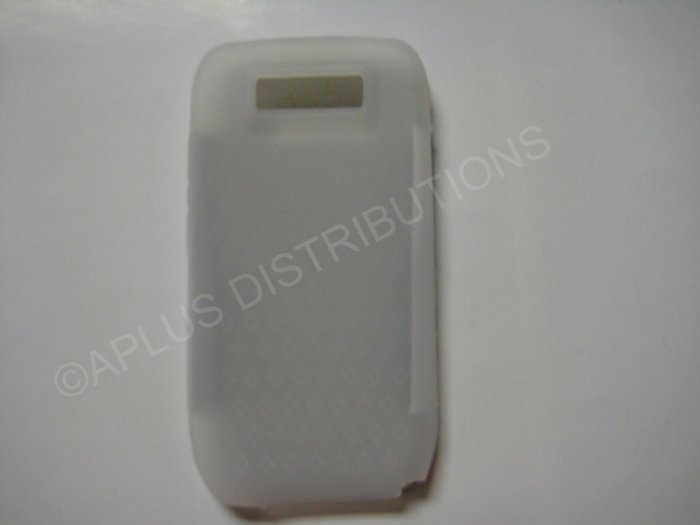 New Clear Diamond Print Silicone Skin Case For Nokia E71 - (0002)