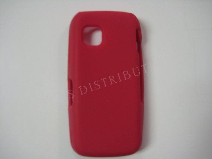 New Red Solid Color Silicone Skin Case For Nokia Nuron 5230 - (0008)