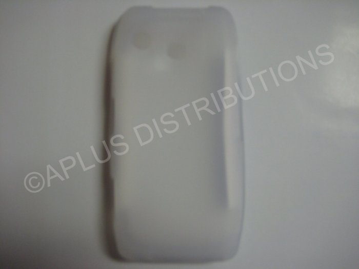 New Clear Solid Color Silicone Skin Case For Samsung Impression A877 - (0007)