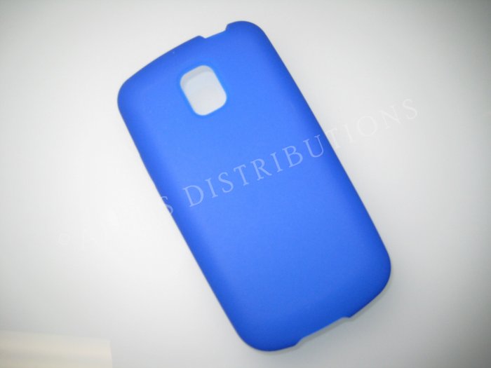 New Dark Blue LG Optimus T Silicone Skin Case For LG Optimus T P509 - (0011)
