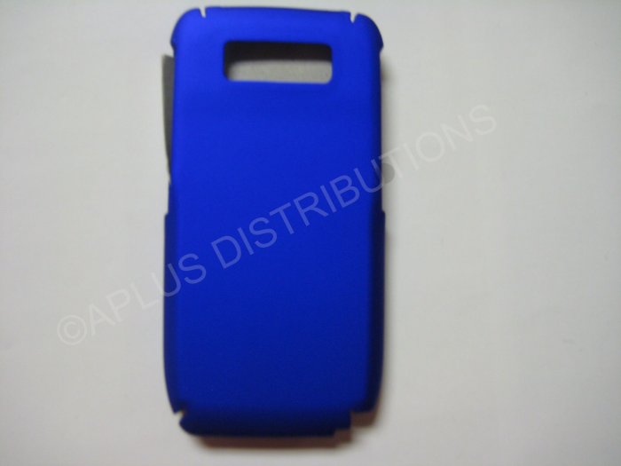 New Blue Rubberized Hard Protective Cover For Nokia E71 - (0053)