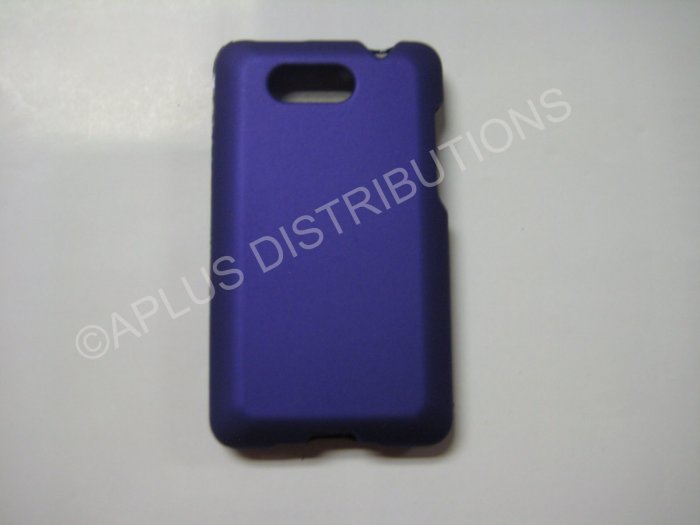 New Purple Rubberized Hard Protective Cover For HTC Aria - (0057)