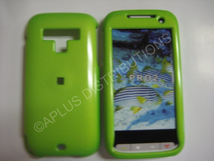 New Lime Green Solid Color Hard Protective Cover For HTC Touch Pro 2 (CDMA) - (0065)