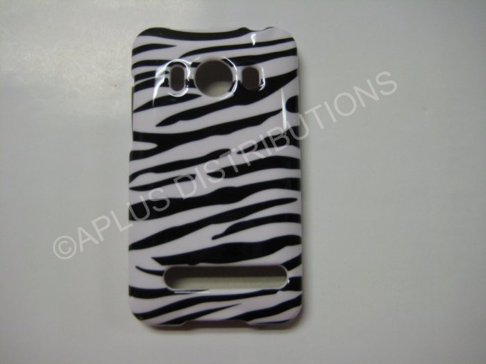New Black Zebra Design Hard Protective Cover For HTC Evo 4G - (0001)