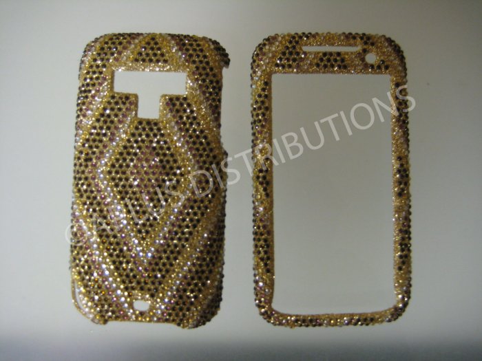 New Gold Diamond Pattern Bling Diamond Case For HTC Tilt 2 - (0023)