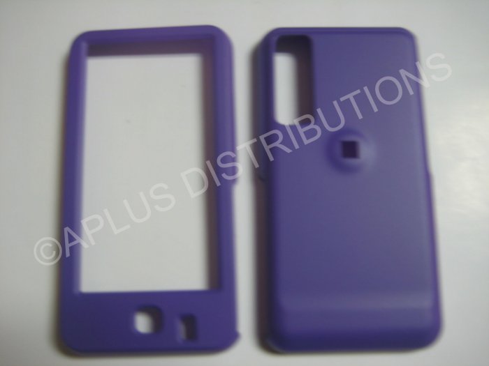 New Purple Rubberized Hard Protective Cover For Samsung Behold T919 - (0057)