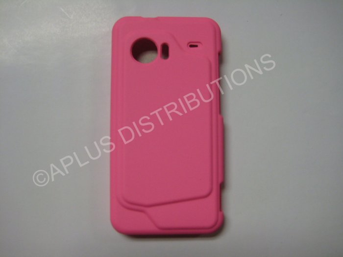 New Light Pink Rubberized Hard Protective Cover For HTC Evo 4G - (0056)