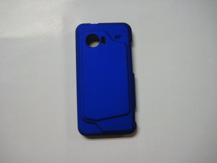 New Blue Rubberized Hard Protective Cover For HTC Droid Incredible - (0053)