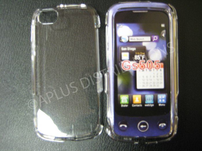 New Clear Transparent Hard Protective Cover For LG Sentio GS505 - (0059)