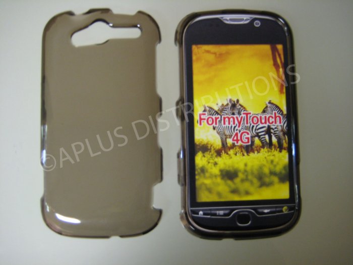New Smoke Transparent Hard Protective Cover For HTC My Touch 4G - (0060)