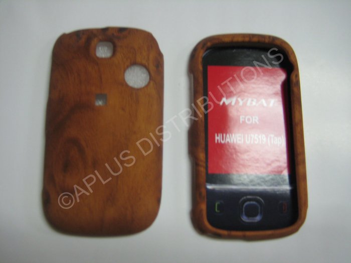 New Brown Wood Grain Design Hard Protective Cover For T-Mobile Tap - (0032)