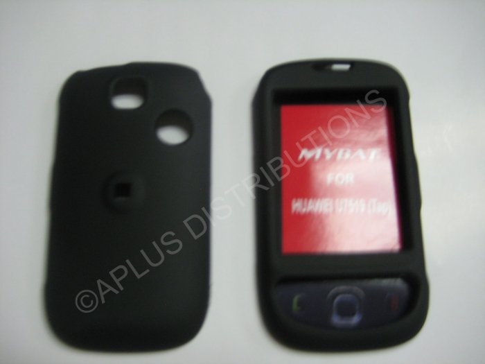New Black Rubberized Design Hard Protective Cover For T-Mobile Tap - (0051)