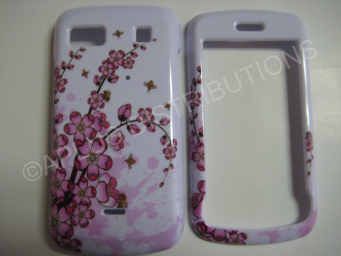 New Pink Cherry Blossom Sml Hard Protective Cover For LG Xenon GR500 - (0008)