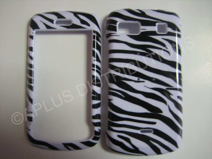 New Black Zebra Design Hard Protective Cover For LG Xenon GS505 - (0001)