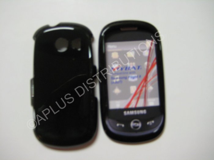 New Black Solid Color Hard Protective Cover For Samsung Flight Ii A927 - (0062)