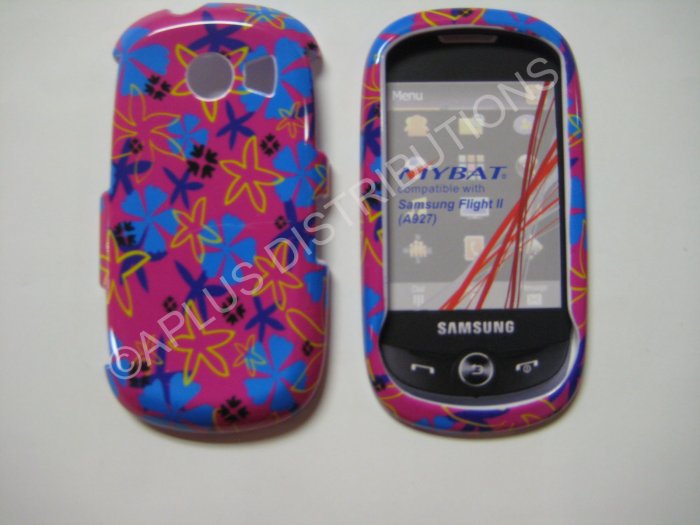 New Blue Starfish Hard Protective Cover For Samsung Flight II A927 - (0018)