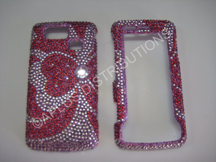 New Pink Clover Bling Diamond Case For LG Versa Vx9600 - (0013)