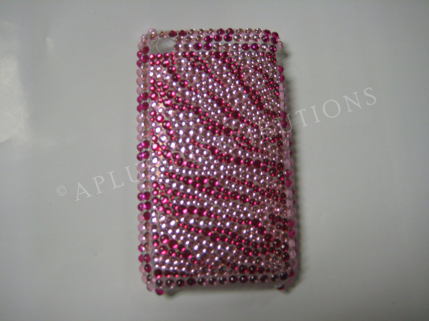 New Hot Pink Zebra Design Crystal Bling Diamond Case For iPhone 3G 3Gs - (0027)