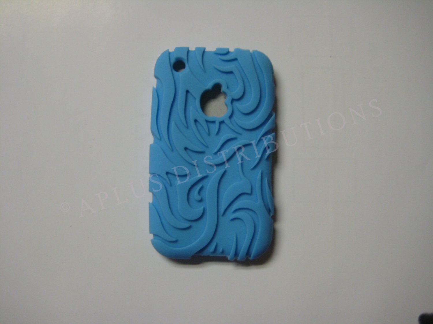 New Tribal/Tattoo Design Silicone For Iphone 3G/3GS - LIGHT BLUE