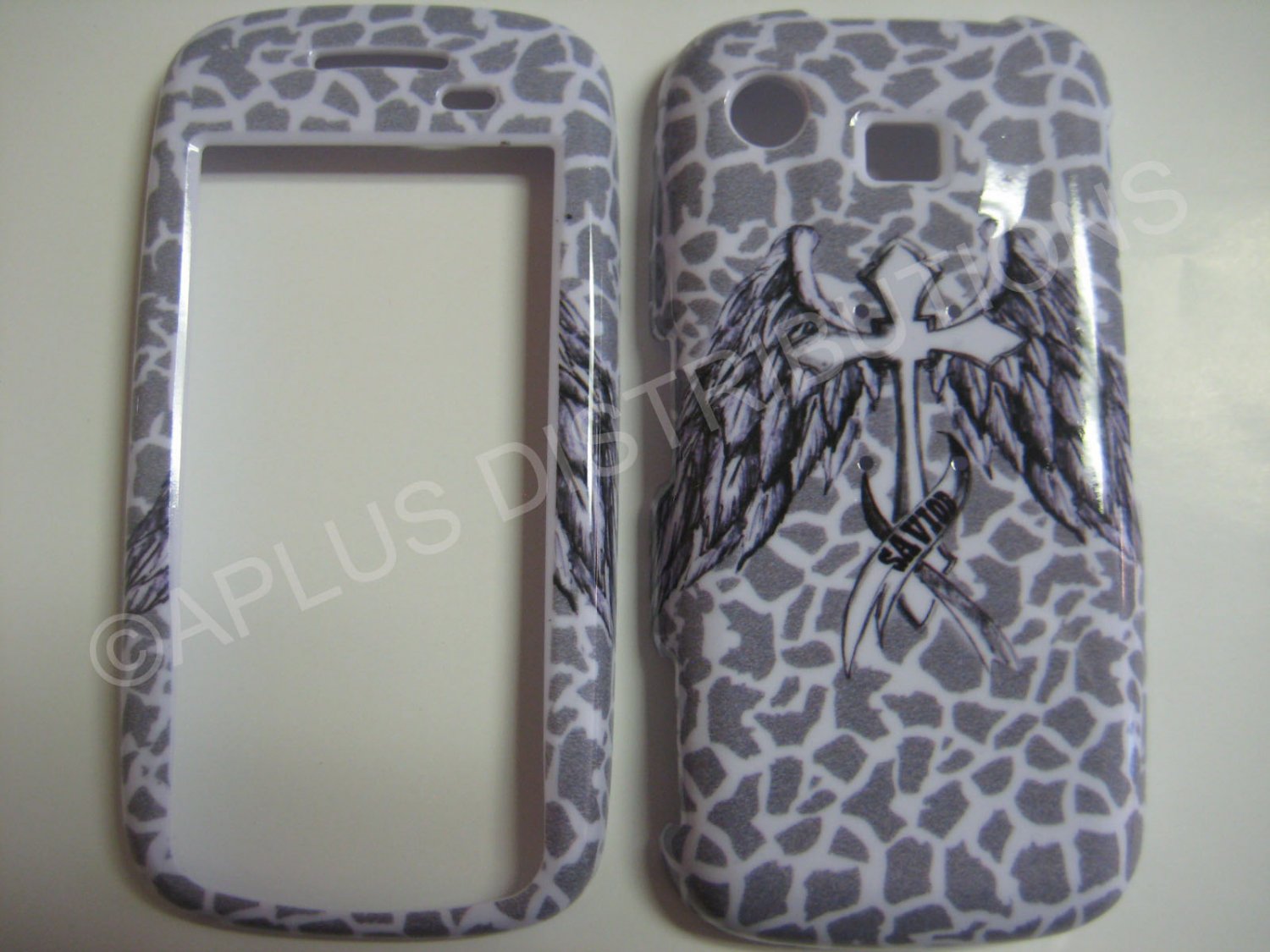 New Gray Savior Wings Hard Protective Cover For Samsung Impression A877 - (0019)