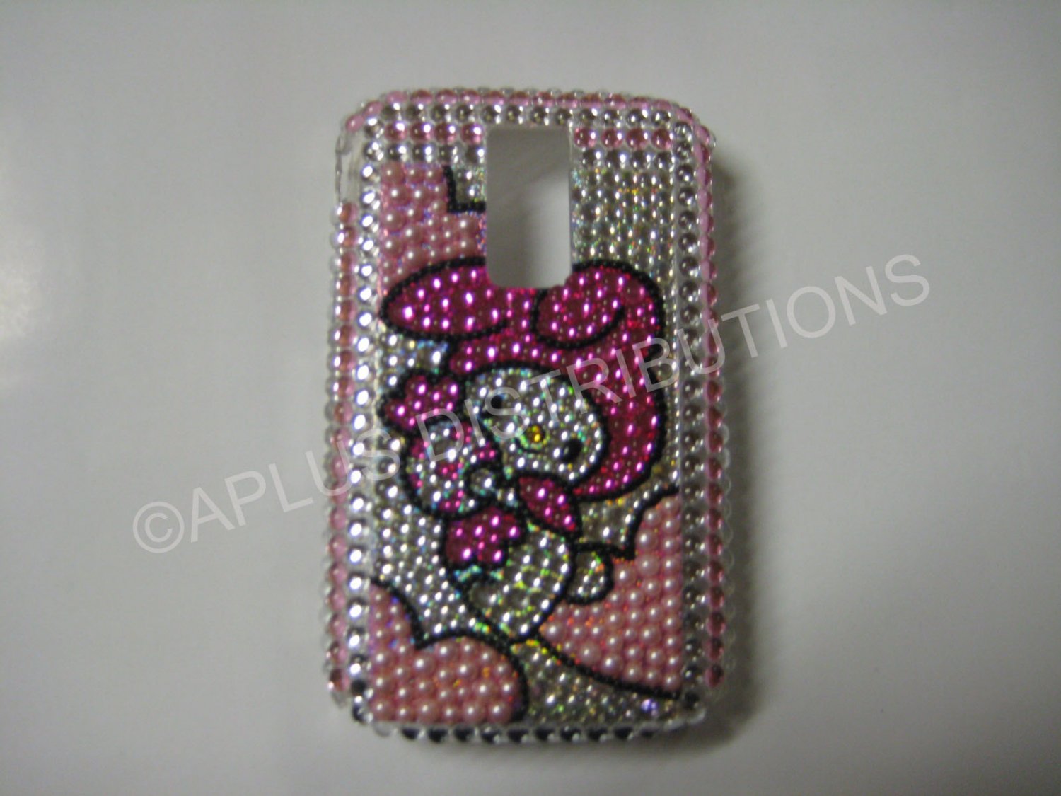 New Pink Melody W/Candy Bling Diamond Case For Blackberry 9000 - (0066)