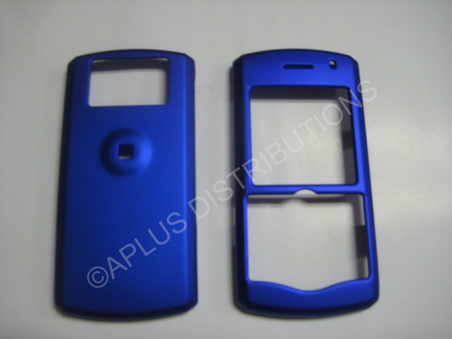 New Blue Rubberized Hard Protective Cover For Blackberry 8120 - (0083)