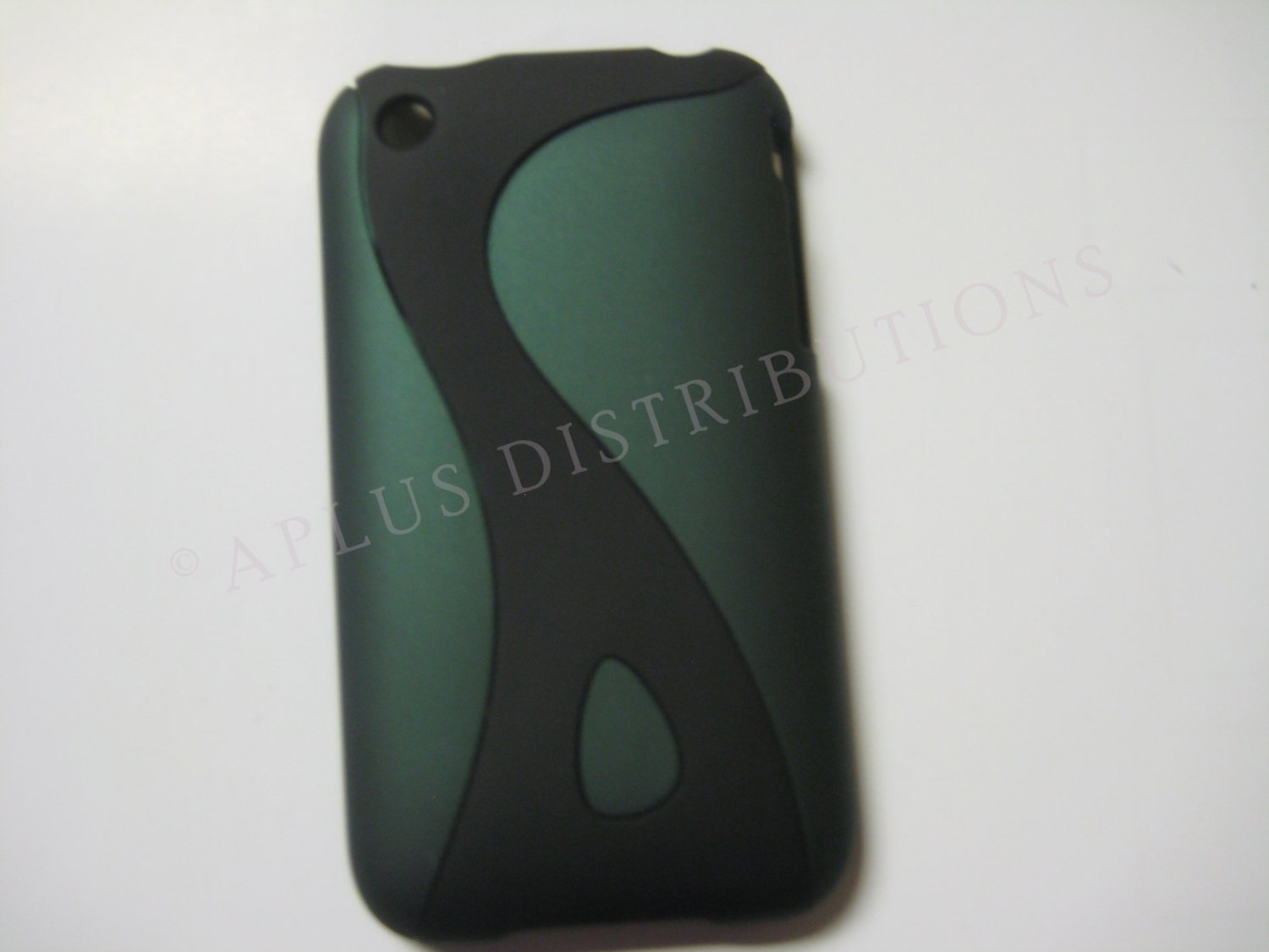 New Dark Green Rubberized Twist Design Hard Protective Cover For iPhone 3G 3GS - (0100)