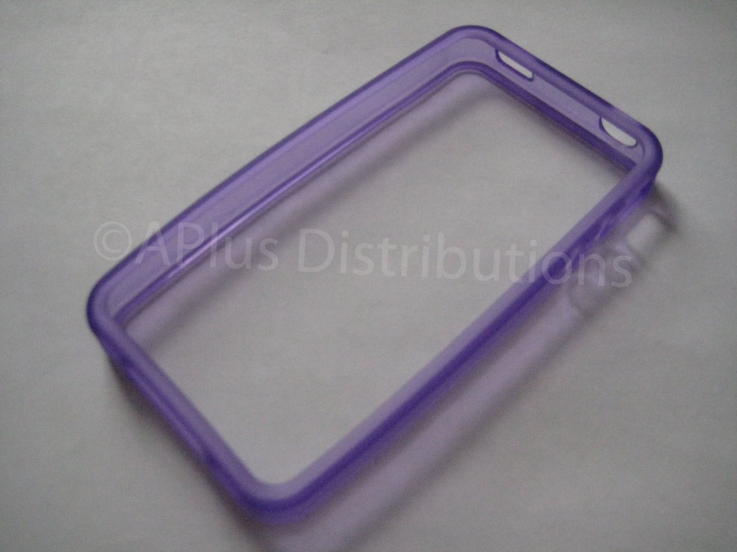 New Purple Bumper Design TPU Cover For iPhone 4 - (0051)