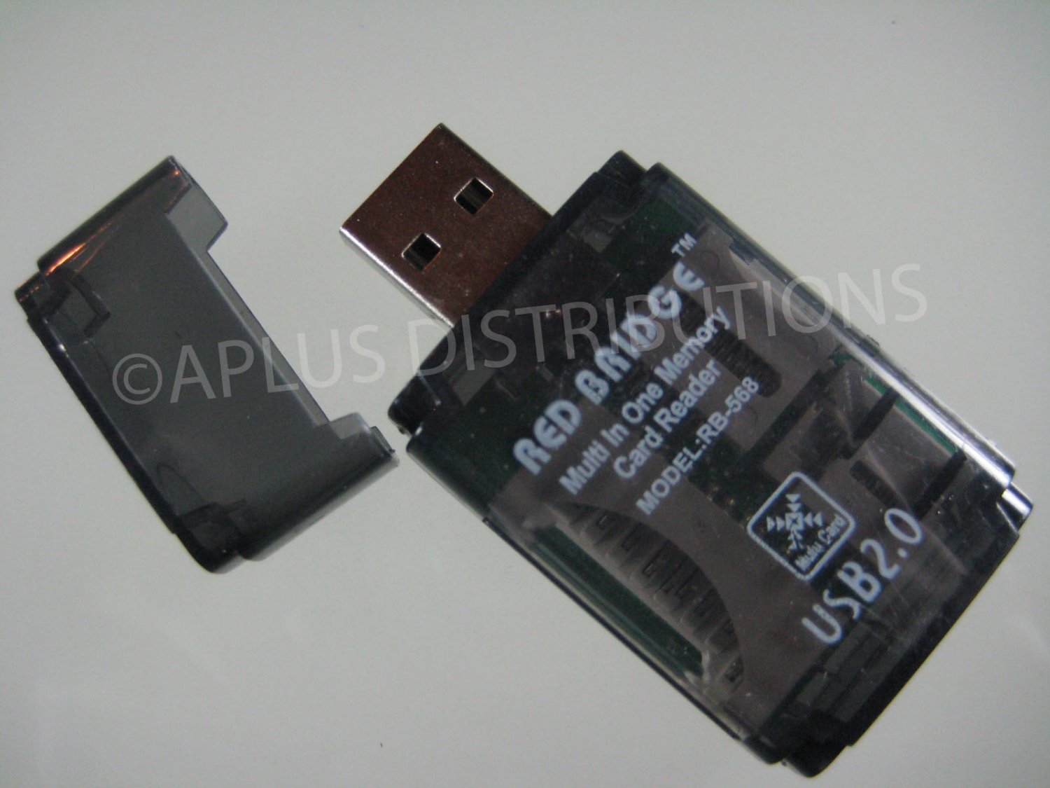 All in 1 USB 2.0 MEMORY CARD READER FOR SD/T-Flash/MS/M2/MMC/RS MMC - SMOKE