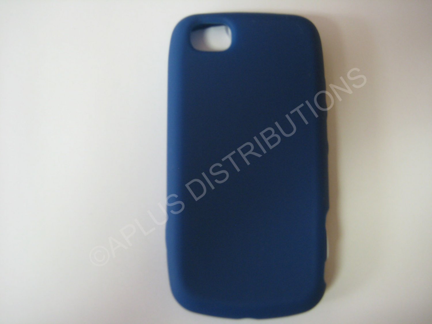 New Navy Blue Solid Color Silicone Skin Case For LG Sentio GS505 - (0019)