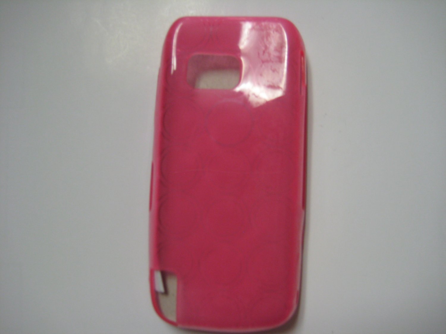 New Hot Pink Transparent Multi-Circles TPU Cover For Nokia Nuron 5230 - (0003)