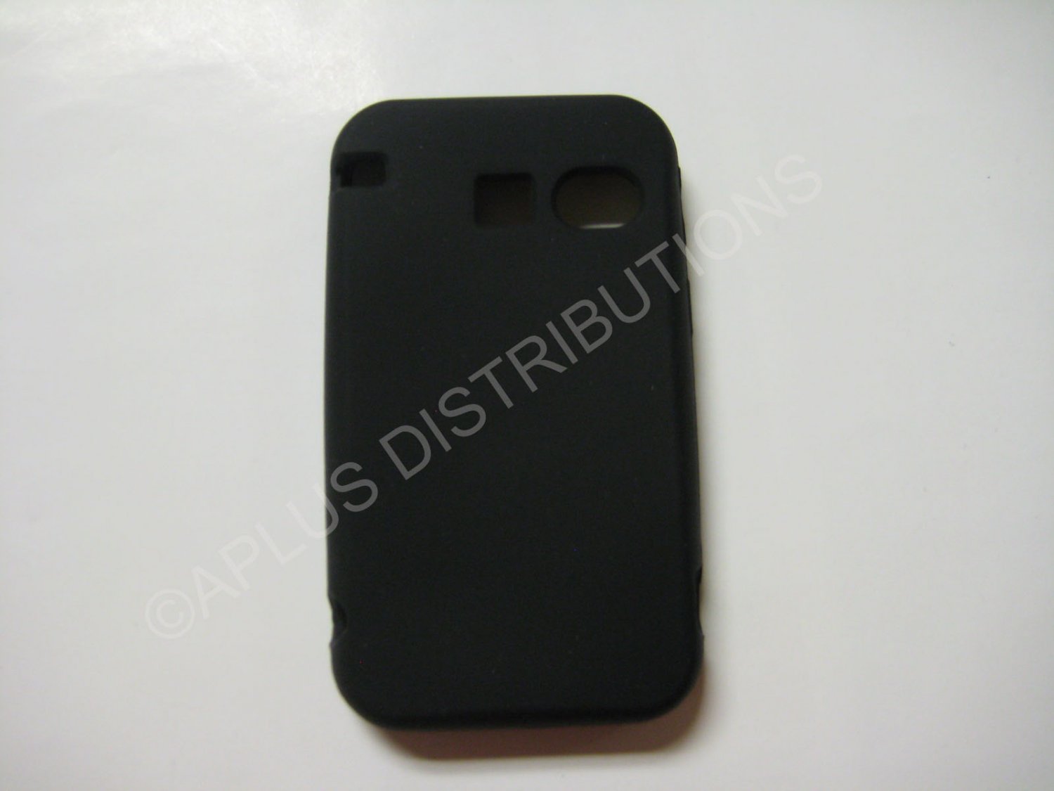New Black Solid Color Silicone Skin Case Cover For SANYO SCP 2700 - (0006)