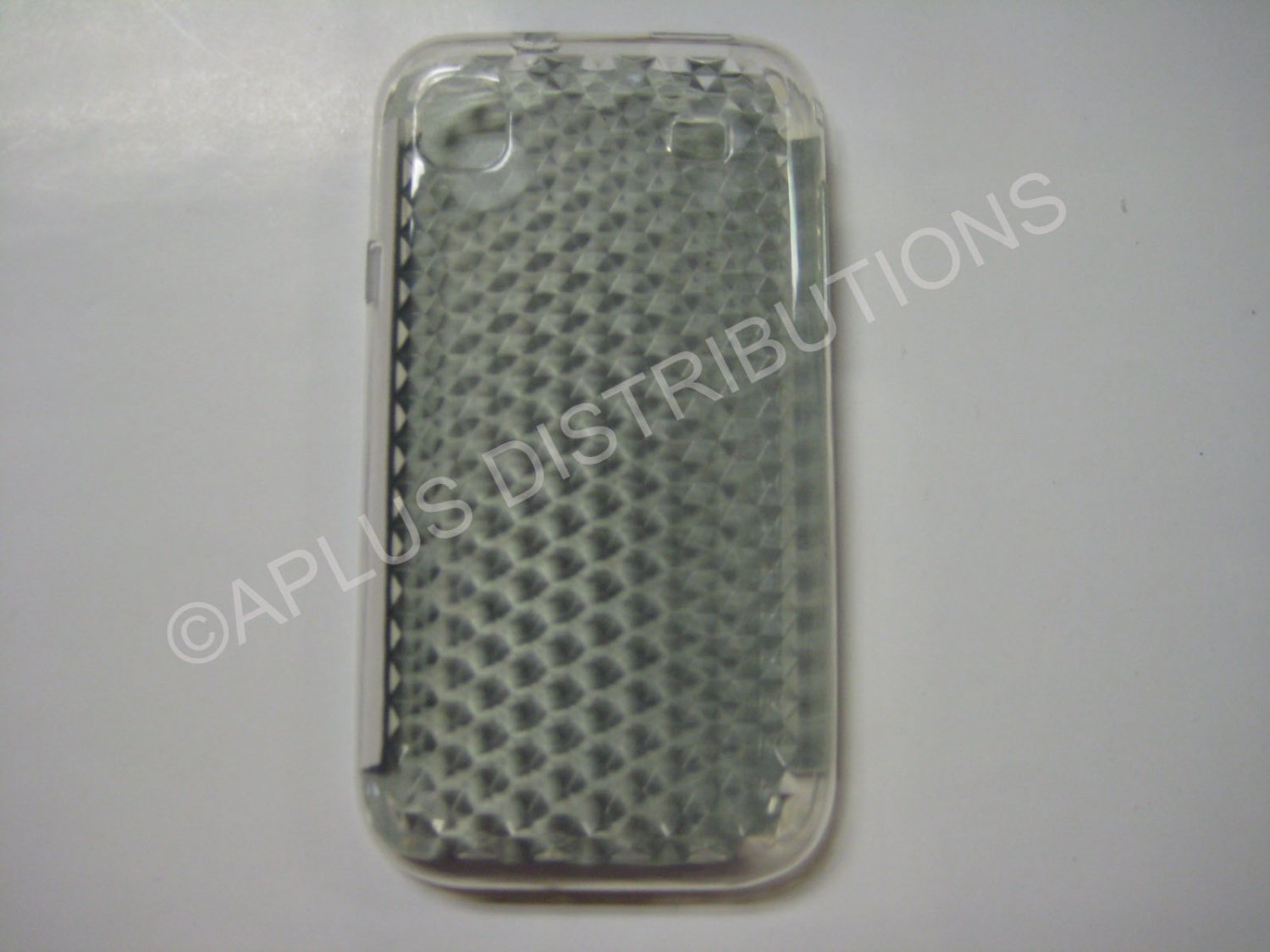 New Clear Diamond Cut Pattern TPU Cover For Samsung Galaxy S I9000 - (0011)