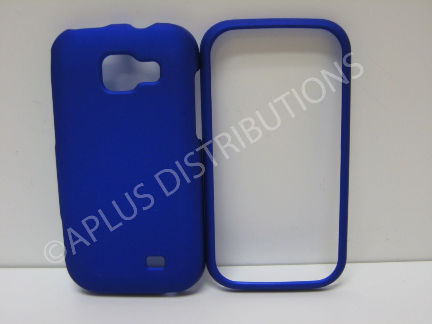 New Blue Rubberized Hard Protective Cover For Samsung Transform M920 - (0053)
