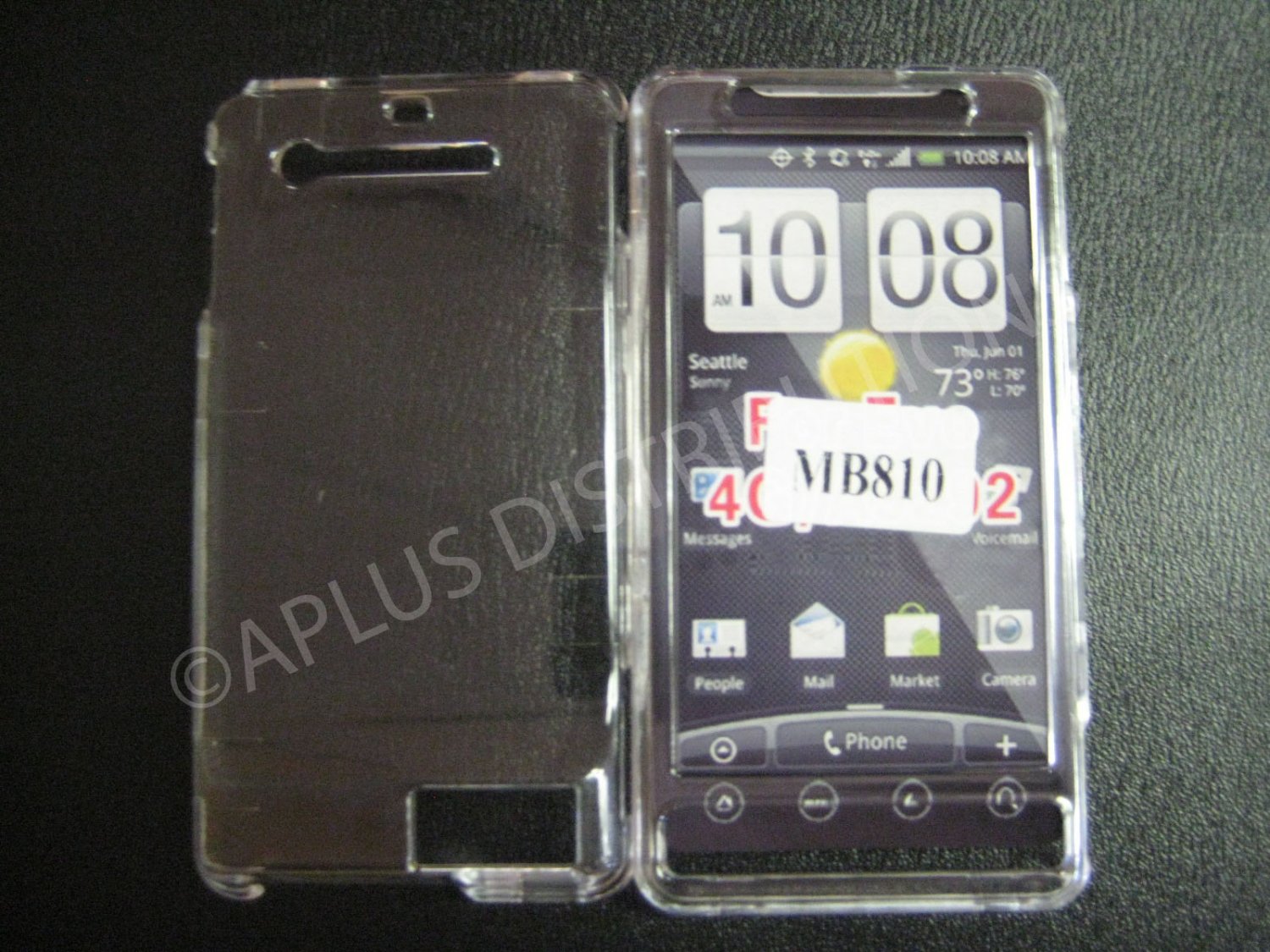 NEW Clear Solid Color Hard Protective Cover For Motorola Droid X MB810 - (0059)