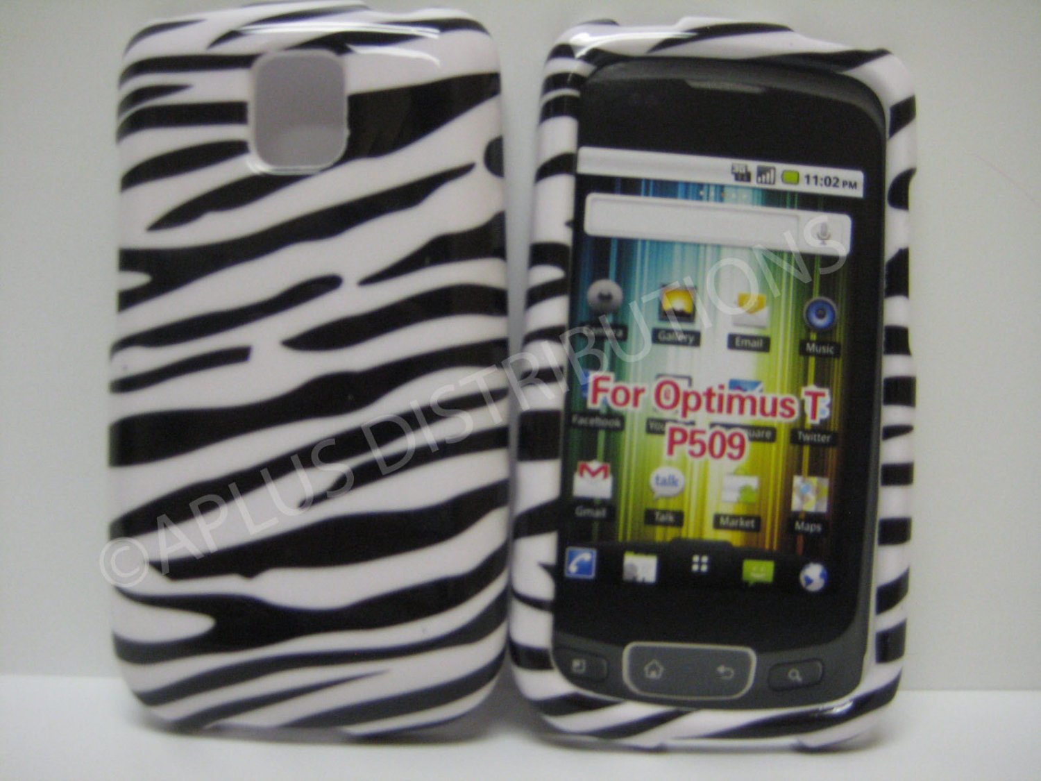 New Black & White Zebra Design Hard Protective Cover For LG Optimus T P509