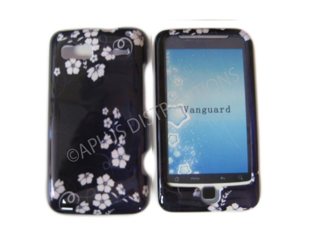 New Blue Midnight Flower Design Hard Protective Case Cover For HTC G2 4G - Vanguard