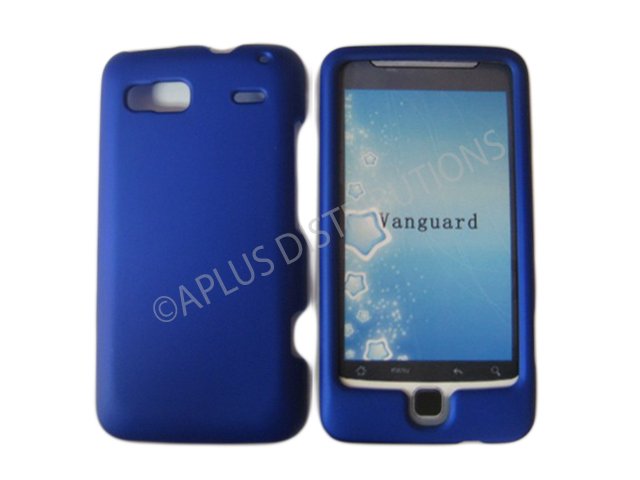New Blue Solid Color Hard Rubberized Case Cover For HTC G2 4G - Vanguard