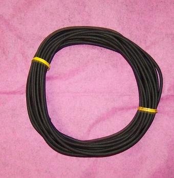 BUNGEE, SHOCK, ELASTIC BRAIDED CORD, COLOR:BLACK