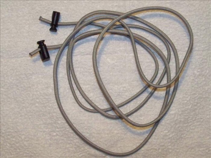DRAW CORD,DRAW STRING,DRAW CLIPS, 60" SILVER