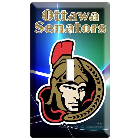NEW OTTAWA SENATORS NFL HOCKEY SINGLE SWITCH COVER WALL PLATE COVER
