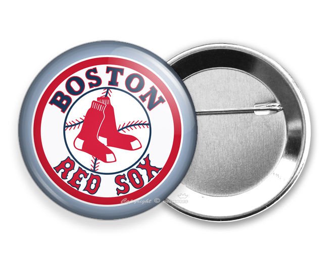 BOSTON RED SOX MASSACHUSETTS BASEBALL TEAM PIN PINBACK BUTTON GAME FAN GIFT IDEA