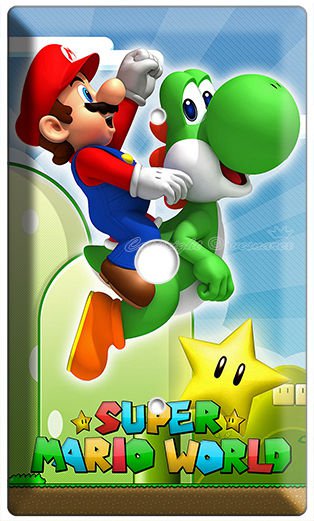 NEW SUPER MARIO YOSHI LUIGI LIGHT DIMMER CABLE COVER WALL PLATE DS NINTENDO WII
