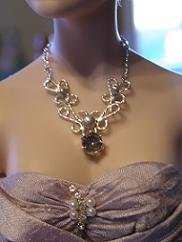 Custom Sterling Silver Filigree Doll Necklace
